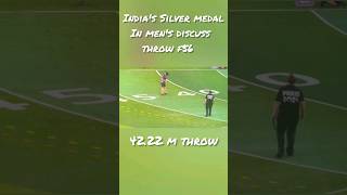 Paralympic Indias Silver in Discuss Throw F56paralympics viralshorts trending shorts sports [upl. by Harbot]