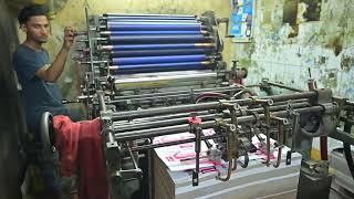 Copyright Free  Stock Footage  Printing Press  Printing Machine  stock footage free [upl. by Ranzini]