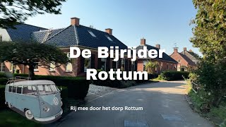 De Bijrijder rijdt door het dorp Rottum [upl. by Jacobsohn]