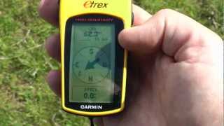 4 Creating and navigating to a waypoint using your handheld satnav GPS [upl. by Atilam]