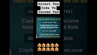 Direct Tax Code Vs Income Tax Capital Gain shorts space universe facts [upl. by Philbin]