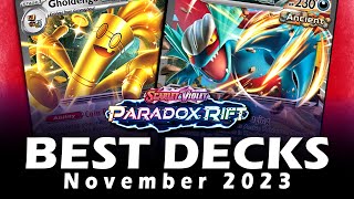 Top 10 Pokémon TCG Meta Decks Paradox Rift Nov 2023 [upl. by Glendon653]