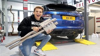 MY NEW RANGE ROVER SVR EXHAUST IS HERE [upl. by Almira]