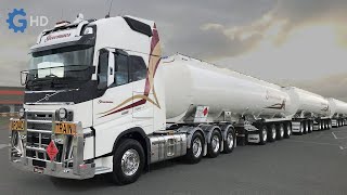 The Most Incredible Tanker Trucks You Have To See ▶ Tanker road train  Tieman [upl. by Edny341]