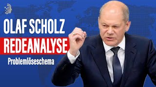 Politische Rede analysieren das Problemlöseschema  Olaf Scholz [upl. by Llerraj]