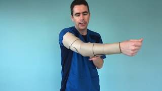 How To Put On A Juzo Arm Compression Wrap [upl. by Liederman]