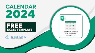 Free Customizable amp PrintFriendly 2024 Excel Calendar [upl. by Vidovik576]