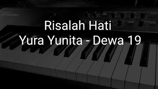 Risalah Hati  Yura Yunita Dewa 19 Karaoke Piano Instrumental Original Chord Cover [upl. by Snebur]