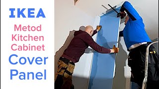 Ikea Metod Cabinet Cover Panel  How to install kitchen end panel amp Metod Ventilation Grill [upl. by Andra240]