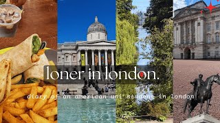 loner in london  induction week trafalgar square westfield mall nandos buckingham palace parks [upl. by Neehar]