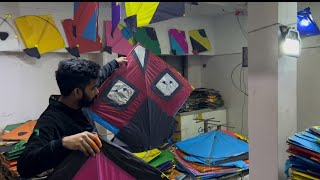 Kite 🪁 shopping bathinda  2 days before basant jattallrounders3386 panjab kites yt [upl. by Kristal]