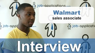 Walmart Interview  Sales Associate [upl. by Deelaw120]