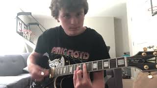 Beginner guitar player play the Skulls song from the misfits music musicgenre metal [upl. by Annenn]