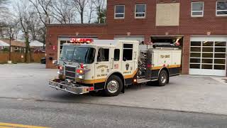 Lutherville Volunteer Fire Company  Engine 307 Responding [upl. by Cherish]