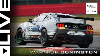 LIVE  Warmup  Donington Park  2024 British GT [upl. by Sillad886]