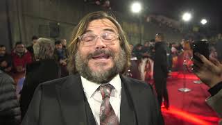 Jack Black Interview Jumanji 2 Premiere Red Carpet [upl. by Milena]