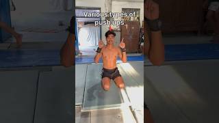 Various types of pushups💪🔥 pushups shortsfeed shortsviral motivation fitness [upl. by Gerhard]