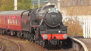 A RARE loco to be used on the Mainline 45212 at Carnforth 280924 [upl. by Aihsemak]