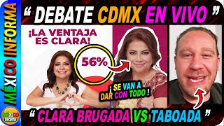 DEBATE POR LA CDMX EN VIVO CLARA BRUGADA VS TABOADA Y CHERTORIVSKI [upl. by Duile]