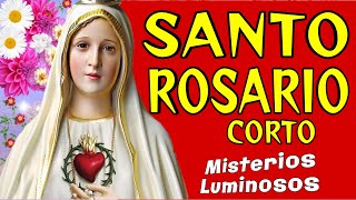 SANTO ROSARIO Corto🌷hoy jueves 19 septiembre PAZ✨ALEGRIA🌹Misterios Luminosos🙏Pide a la Virgen María [upl. by Adamski]