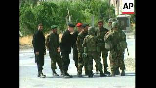 KOSOVO US NATO TROOPS HEAD FOR PRISINA [upl. by Nelyt]