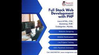 Learn Full Stack Web Development with PHP Course in Rohini  Join Next G Classes Institute [upl. by Anitahs]