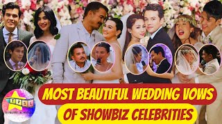 Most Beautiful Wedding Vows of Showbiz Celebrities [upl. by Sprung]