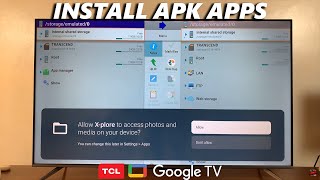 How To Install APK File From USB Drive On TCL Google TV [upl. by Aray111]