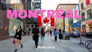 MONTREAL QUEBEC CANADA 4K Walk Tour [upl. by Nyrem193]