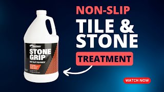 AntiSlip Treatment for Outdoor and Indoor Tiles Concrete Slate and Natural Stone – Stone Grip [upl. by Aislehc]