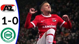 AZ Alkmaar vs Groningen 10 Jesper Karlsson goal and Extended Highlights [upl. by Naret]