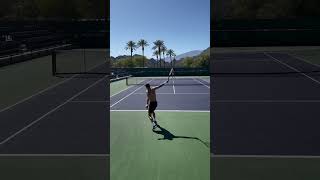 Dimitrov Smooth Hitting at Indian Wells 2022 dimitrov tennistraining tennisdrills [upl. by Lenci]