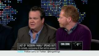 CNN Official Interview Modern Family stops by Larry King Live [upl. by Orlan778]