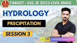 Day 3  Precipitation  Hydrology  SSC JE 2023 PAPER 1  SANDEEP JYANI CIVIL [upl. by Burne]