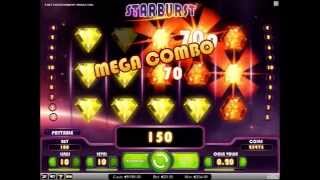 Starburst Big Win Video Slot from Netent [upl. by Nudnarb]