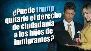 ¿Puede trump quitarle el derecho de ciudadanía a los hijos de inmigrantes [upl. by Ziguard574]