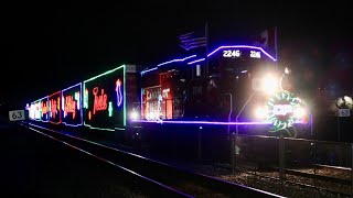 CPKC Holiday Train in Sturtevant Wisconsin [upl. by Innes644]