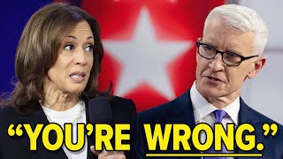 Anderson Cooper Catches Kamala LYING About the Border Wall [upl. by Alekehs565]