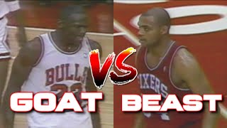 Young Michael Jordan vs Young Charles Barkley  Scottie Pippen amp Horace Grants NBA Debut [upl. by Sorvats]