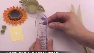 Curling Coach Quilling Demonstration  Quilled Creations [upl. by Ledoux20]