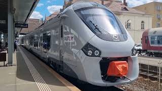 Alstom Coradia Polyvalent CFR infrastructura a sosit in Gara Arad si va pleca catre Timisoara nord [upl. by Calloway]