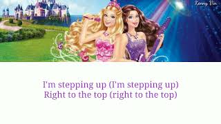 Here I Am  Princesses just wanna From Barbie The princess and the popstar  lyrics video [upl. by Diad]