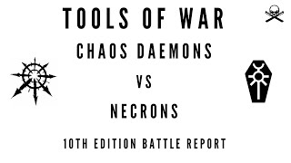 Chaos Daemons vs Necrons  10th Edition Warhammer 40000 Battle Report [upl. by Homere]