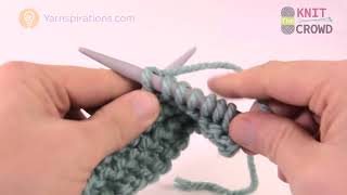 How to Knit A Garter Stitch [upl. by Relyat]