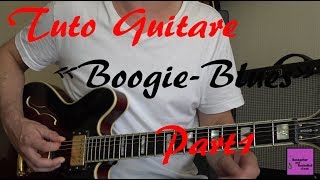 Tuto Guitare Blues  Le Boogie ou Shuffle rapide TAB [upl. by Darb405]