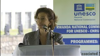 UNESCO Director General Audrey Azoulay visits Murambi Genocide Memorial  642024 [upl. by Bradstreet]