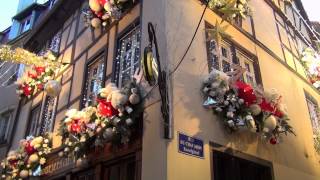 Marché Noel Strasbourg  Christmas Market  Alsace HD [upl. by Adleremse]