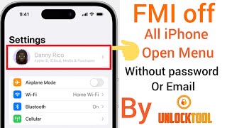 Icloud open menu All iphone and ipad free remove with unlocktool by proxy [upl. by Airemaj999]