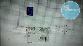 Atmega328p and seven Segment display interfacing in Proteus using Atmel studio [upl. by Kciredec]