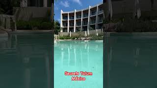 Tulum  Hotel Secrets Tulum Piscina Zen de este hotel del Caribe de México tulum mexico cancun [upl. by Okimuk]